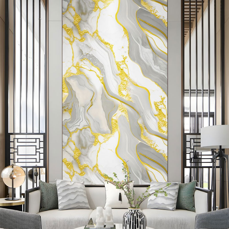 금박을 입힌 대리석 벽 스티커
